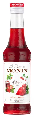  Le Sirop de Monin Erdbeer Sirup 1:8 0,25l Flasche 22,94€/l