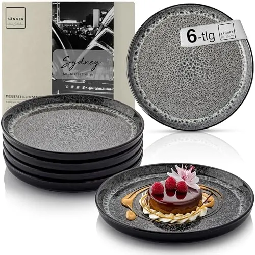 Sänger Sydney Dessertteller Set 6 teilig in grau von Sänger