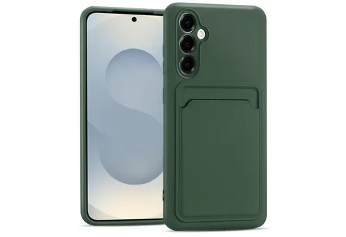 CoolGadget Handyhülle Card Case Handy Tasche für Samsung Galaxy S25 6,2 Zoll, Silikon Slim Schutzhülle mit Kartenfach für Samsung S25 5G Hülle