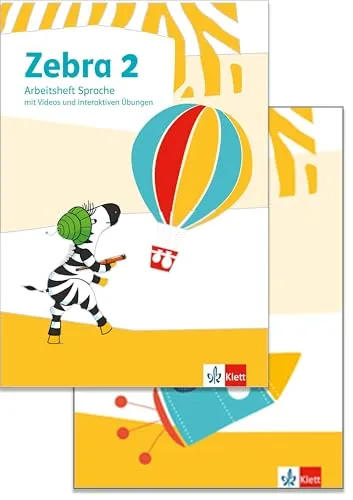 Zebra 2: Paket: Arbeitsheft Sprache und Lesen/Schreiben - Schreibkunst für Klasse 2 mit digitalen Medien, fördert sprachliche Fähigkeiten und kreatives Schreiben.