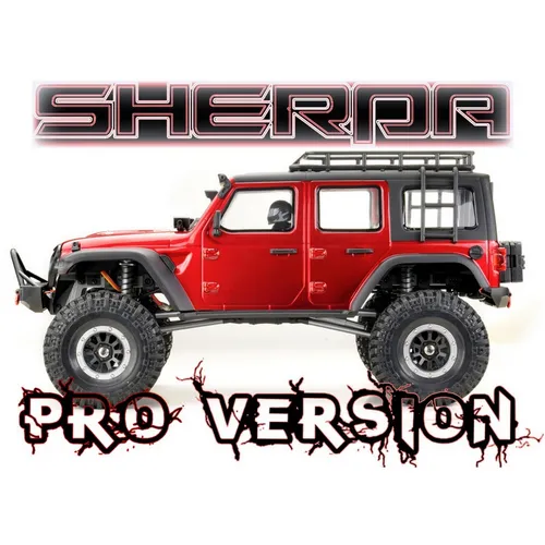 Absima SHERPA-PRO Crawler CR3.4 1:10 EP Metallic Rot 4WD RTR 2,4GHz - RC Crawler mit 4WD Antrieb, ideal für Offroad-Abenteuer und beeindruckende Geländegängigkeit.