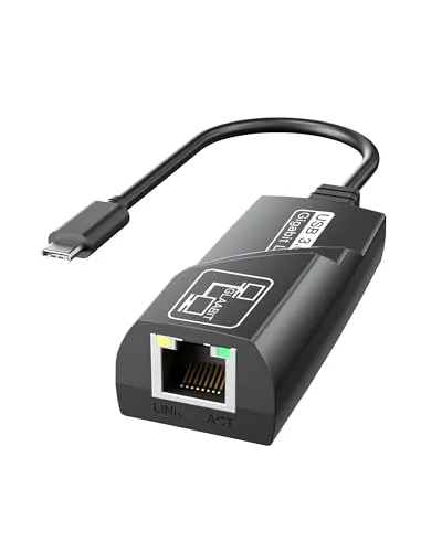 BYEASY USB C Ethernet Adapter Gigabit Geschwindigkeit für MacBook, iPad Pro und mehr. RJ45 LAN Adapter Treiberfrei, 10/100/1000 Mbps RJ45 Netzwerkadapter für ultimative Konnektivität