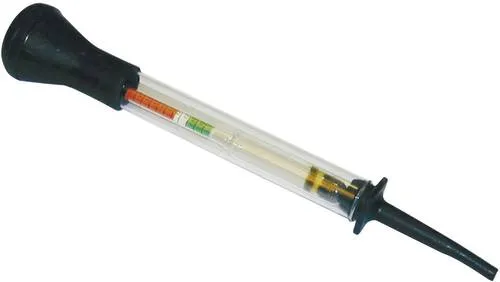 HP Autozubehör Batteriesäure-Prüfgerät 18110 - Prüfgerät zur einfachen Messung der Säuredichte und des Ladezustands von Batterien. Ideal für präzise Diagnosen im Kfz-Bereich.