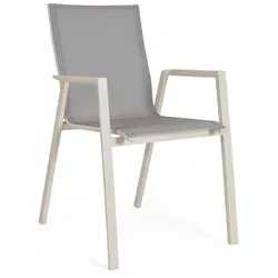 Gartenstuhl Krion stapelbar mit Armlehne – Pelikan - Stapelbarer Gartenstuhl mit Armlehne für höchsten Komfort. Ideal für Terrasse und Garten, leicht und flexibel einsetzbar.