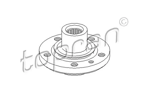 TOPRAN 722 245 Radnabe Radnaben Vorne Links Vorne Rechts 122mm