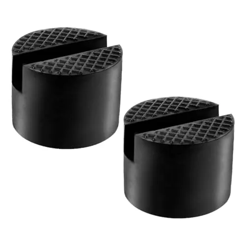 DEDC Wagenheber Gummiauflage KFZ Universal Gummi-Stützblock Cummiblock Jack Pad Adapter für Hebebühnen 3.8 x 5 cm