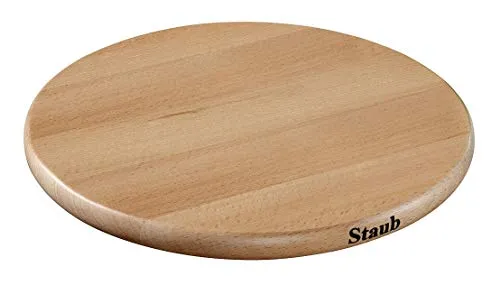 STAUB Magnetischer Untersetzer aus Holz, rund, 23 cm von Staub