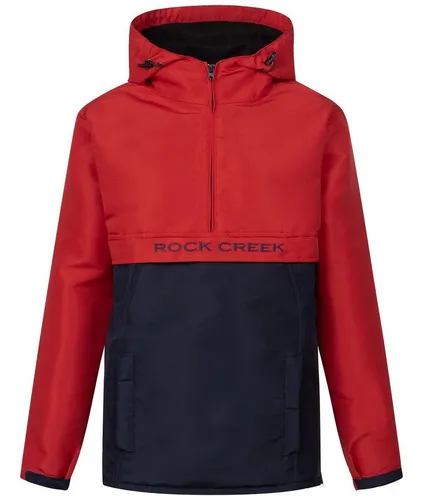 Rock Creek Windbreaker Rot - Sportlich und Wetterfest - Entdecken Sie den Rock Creek Windbreaker in Rot! Ideal für sportliche Styles, schützt er zuverlässig vor Wind und Regen. Mit warmem Fleece-Innenfutter perfekt für wechselhaftes Wetter.