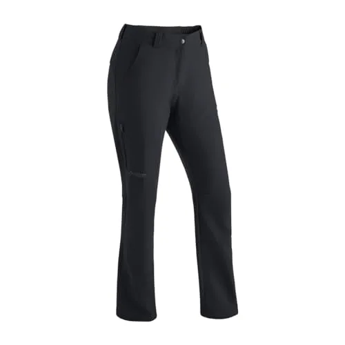 Maier Sports Women's Helga Winterhose Gr 24 Short schwarz - Wanderhosen für Frauen, robust und isolierend; ideal für Trekking und Outdoor-Aktivitäten mit Stretch für optimale Bewegungsfreiheit.