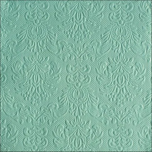 Ambiente Servietten Lunch / Party 33x33cm Elegance Pale Aqua - Hochzeit - Taufe - Geprägt / Embossed - Ideal Als Geschenk