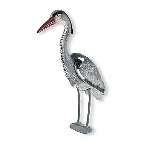 colourliving Reiher Gartenfigur Reiherschreck Fischreiher Figur Garten Fischreiherschreck Reiherabwehr