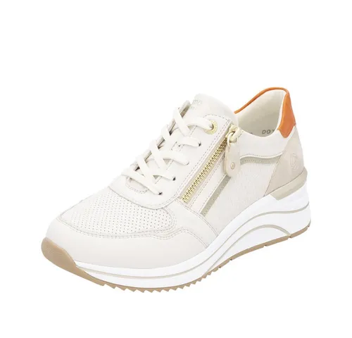 Remonte Damen Low-Top Sneaker D0T10 - Damen-Sneaker mit herausnehmbarer Innensohle und bequemer Plateausohle für optimalen Tragekomfort und modischen Look.