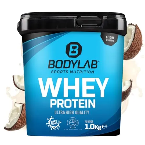 Bodylab24 Whey Protein Pulver, Kokosnuss, 1kg