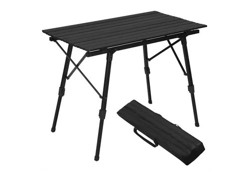 Woltu Campingtisch höhenverstellbar 90x52 cm - Praktischer Campingtisch aus Aluminium, höhenverstellbar von 45 bis 72 cm, leicht und ideal für Outdoor-Aktivitäten, mit Tragetasche für einfachen Transport.