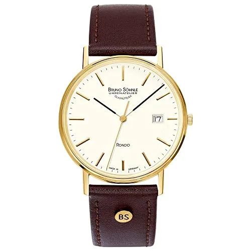 Bruno Söhnle Rondo Herren-Armbanduhr 17-33105-241 - Armbanduhren für Herren, präzises Quarzwerk, klassisches Design mit Edelstahlgehäuse und Saphirglas, ideal für stilbewusste Männer.