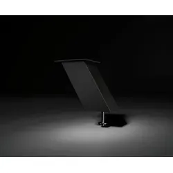 Ebb Thekenfuß Jumbo - Barkonsole Schräg - Hochwertige Thekenkonsole, Aluminium Schwarz