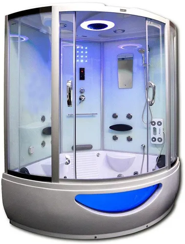 HOME DELUXE Dampfdusche EXCLUSIVE, weiß - Dampfduschen für Ihr Zuhause - Ergonomisch gestaltet für maximalen Komfort und Entspannung in Ihrer eigenen Wellnessoase.