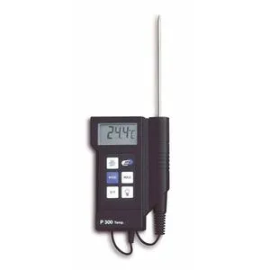 TFA Dostmann Profi-Digitalthermometer P300 - Hygrometer mit großem beleuchtetem Display für präzise Temperaturkontrolle, ideal für Industrie und Labor, HACCP und EN 13485 konform.