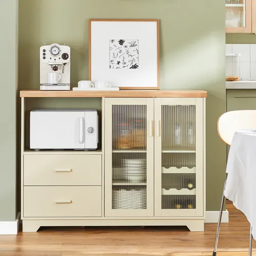 SoBuy FSB81-MI Buffet Sideboard in beige von SoBuy