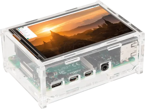 RPI CASE 3.5 TR - Gehäuse für Raspberry Pi 4 & 3,5'' Display