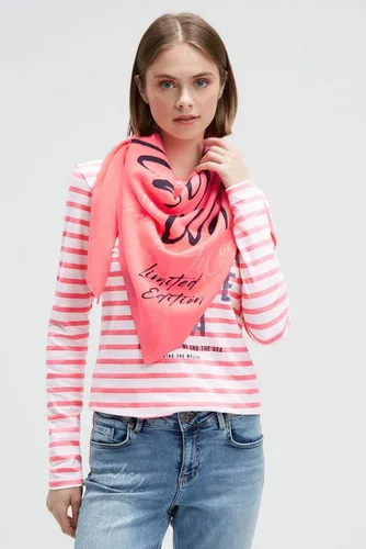 SOCCX Dreieckstuch aus Flauschstrick in pink von SOCCX