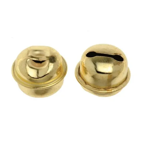 Glorex Rollenglöckchen 15 mm goldfarben, 8 Stück  Bastelmaterial