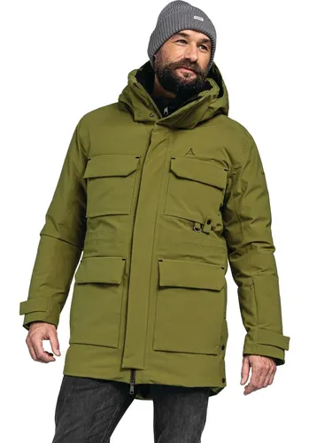 Schöffel Down Parka Ridgeland Men lizard (6200) 54 - Funktionsjacke für Herren, wasserdicht mit verklebten Nähten und 4D BODY MAPPING-Technologie für optimale Bewegungsfreiheit und Komfort bei Kälte.