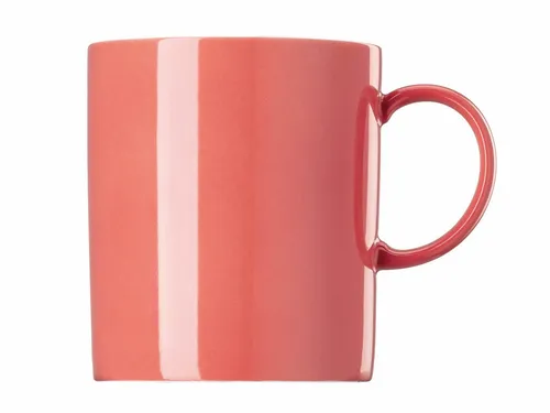 Thomas Porzellan Becher Sunny Day Soft Red Henkelbecher 0,3l, Porzellan, Tassen