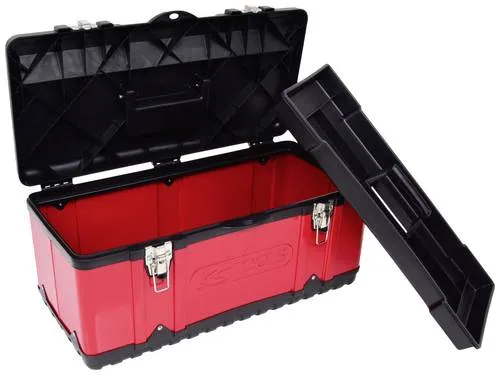 KS Tools 8500345 Werkzeugkiste - stabiler Hartschalenkoffer, schlagfest und multifunktional mit herausnehmbarem Kleinteileeinsatz, bis 30 kg belastbar