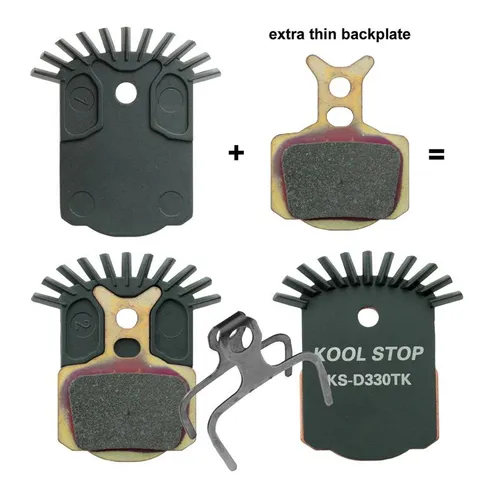 Kool Stop D-330 TK Metallische Scheibenbremsbeläge - Hochwertige Scheibenbremsbeläge für optimale Bremsleistung und Langlebigkeit, ideal für anspruchsvolle Mountainbiker.