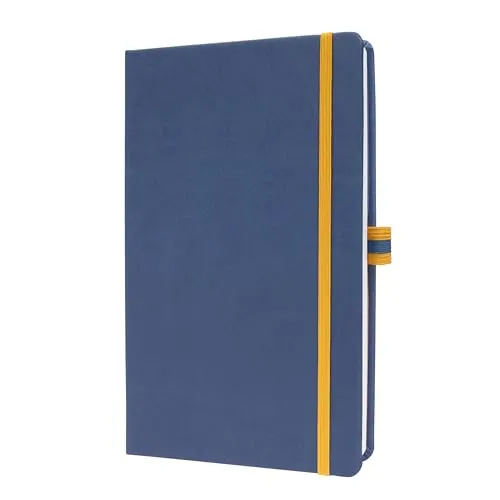 Sigel Linescape Notizbuch A5 liniert Hardcover blau gelb