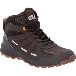 Jack Wolfskin Woodland 2 Texapore Mid M - Leichter Wanderschuh für Herren - Wanderschuhe mit wasserdichter TEXAPORE-Membran und exzellenter Dämpfung für höchsten Tragekomfort bei Outdoor-Aktivitäten. Ideal für Schotterwege und Waldtouren.
