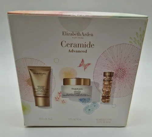 Elizabeth Arden Ceramide Advanced LIFT & FIRM Geschenkset - 3-teiliges Set für die tägliche Pflege mit hochwertigen Anti-Aging-Produkten. Ideal für die gezielte Anwendung auf Gesicht und Augen, für eine gepflegte Haut.