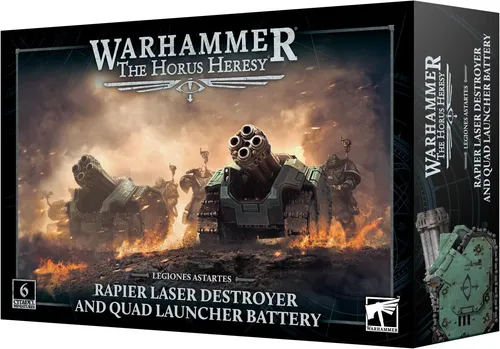 Warhammer The Horus Heresy: Legiones Astartes Rapier Laser - Detaillierte Miniatur für Sammler und Tabletop-Spiele, ideal für kreative Spielstrategien und beeindruckende Schlachtfelder.