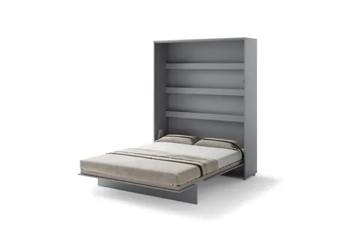 Schrankbett 160 x 200 Vertikal BC-12 Grau von LENART BED CONCEPT
