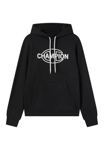 Champion Herren Legacy Hoodie, Schwarz, XXL