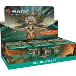 MTG - Streets of New Capenna Set Booster Display (30 Packs) - EN - Sammelkartenspiele: Booster Packs mit 30 Set Boostern und 1 Folienbox Topper Karte – ideal für Sammler und Spieler, um ein kriminelles Imperium aufzubauen!