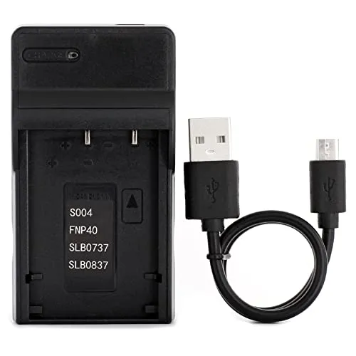 Norifon NP-40 USB Ladegerät für Fujifilm FinePix F402, F403, F420, F455, F460, F470, F480, F610, F650, F700, F710, F810, F811, J50, V10, Z1, Z2 Kamera und Mehr