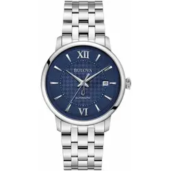 Bulova Hudson Automatik 96B447 Herrenuhr mit blauem Zifferblatt