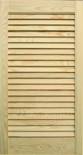 Produktbild Lamellentür 39,5 x 39,4 x 2,2 cm, Kiefer