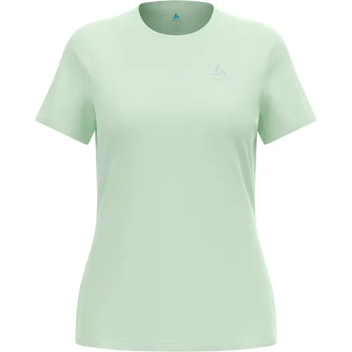 Odlo Damen Cardada T-Shirt M in Grün - Praktisches T-Shirt aus schnelltrocknendem Material, ideal für Outdoor-Aktivitäten und Freizeit. Bequem und vielseitig für jeden Anlass.