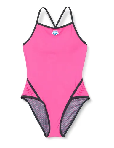 Arena Damen Badeanzug Icons Straps, Schwimmsuit, pink Flambe  D-36, EU-38