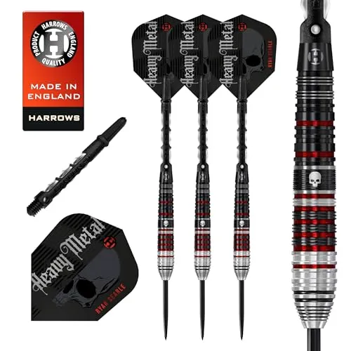 Harrows Ryan Searle „Heavy Metal“ Serie 2-Spieler-Dart-Set von Harrows
