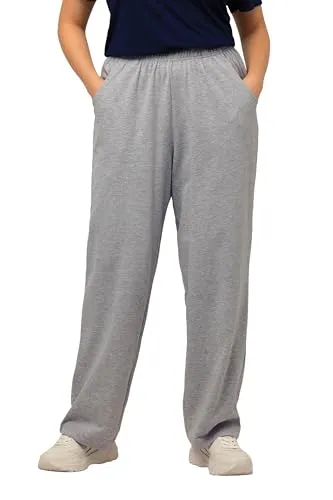 Ulla Popken Funktionshose Jogginghose grau 54/56 - Wanderhosen aus 100% Baumwolle, ideal für Fitness und Outdoor-Aktivitäten, mit OEKO-TEX® Standard 100 Zertifizierung für schadstoffgeprüfte Sicherheit.
