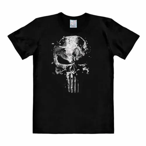 Marvel Easy Fit T-Shirt Punisher - Mercury Skull - Sonstige Kategorie, stylisches T-Shirt mit einzigartigem Punisher-Motiv für Fans von Marvel und Comic-Kultur.