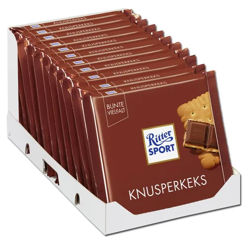  Ritter Sport Knusperkeks, Schokolade, 11 Tafeln je 100g 15,35€/1kg