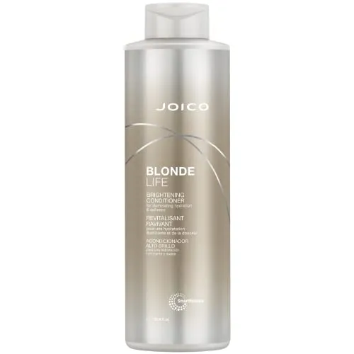 Joico Blonde Life Brightening Conditioner 1000 ml - Shampoos für blondes Haar, ultra-feuchtigkeitsspendend und neutralisiert unerwünschte Gelbtöne für strahlendes, gesundes Blond.