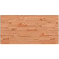vidaXL Massivholz Tischplatte 100x50 cm - Ersatzplatte aus massivem Buchenholz für Bartische und Beistelltische, langlebig und pflegeleicht für individuelle Möbelprojekte.
