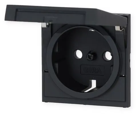 Gira Steckdosen Schwarz von Gira