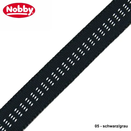Nobby Geschirr Soft Grip - schwarz, stufenlos verstellbar und weicher Griff für optimalen Komfort